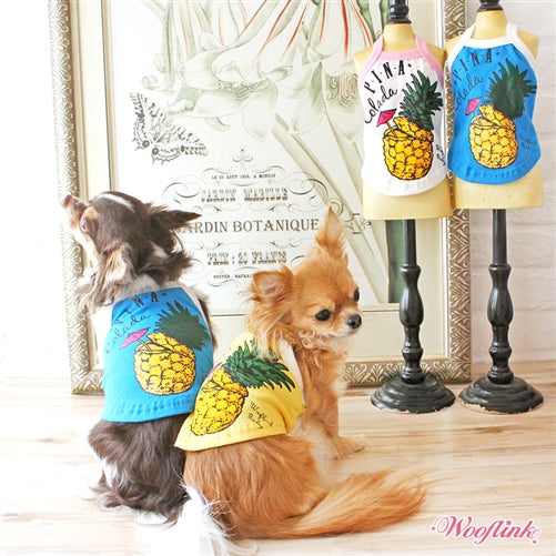 Wooflink Pina Colada Top in Yellow - Posh Puppy Boutique
