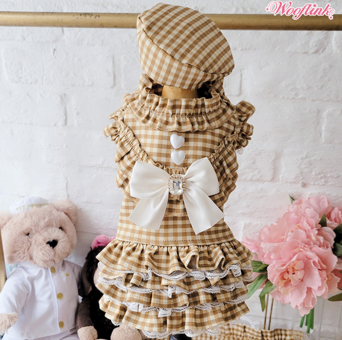 Wooflink Posh Girl Dress - Caramel