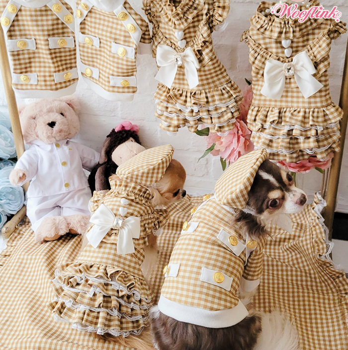 Wooflink Posh Girl Dress - Caramel
