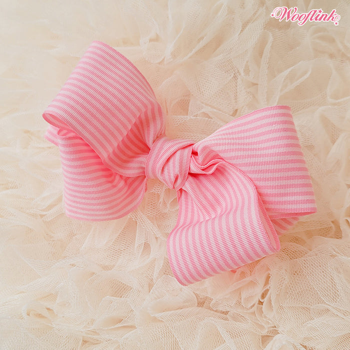 Wooflink Romantic Stripe Bow in 2 Colors
