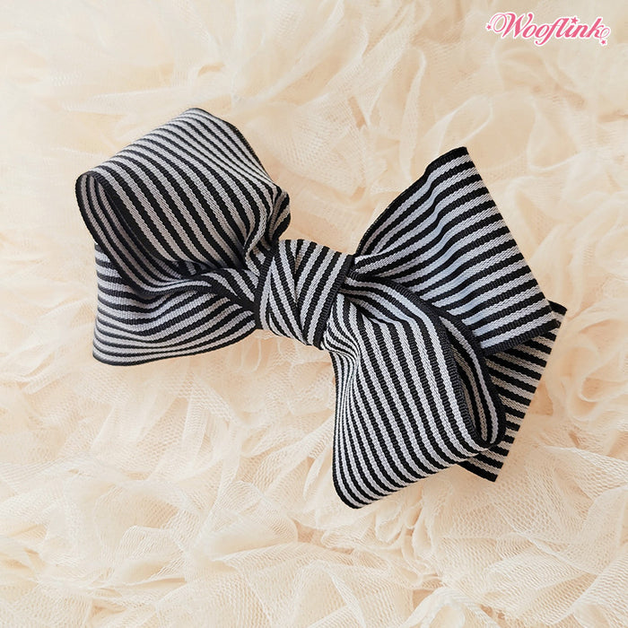 Wooflink Romantic Stripe Bow in 2 Colors