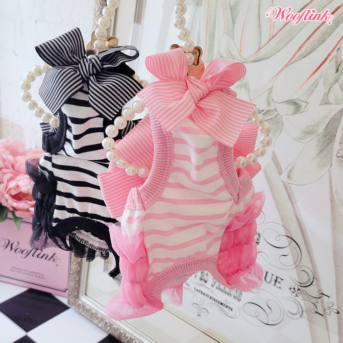 Wooflink Romantic Teddy Crop Top in Black