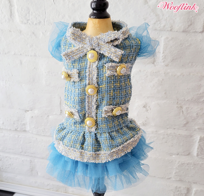 Wooflink Tea Party Dress - Blue