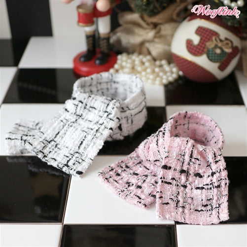 Wooflink Tweed Scarf - Pink
