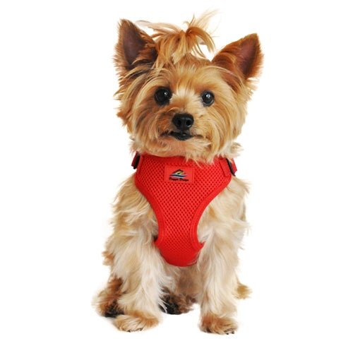 Wrap and Snap Choke Free Dog Harness - Flame Red - Posh Puppy Boutique