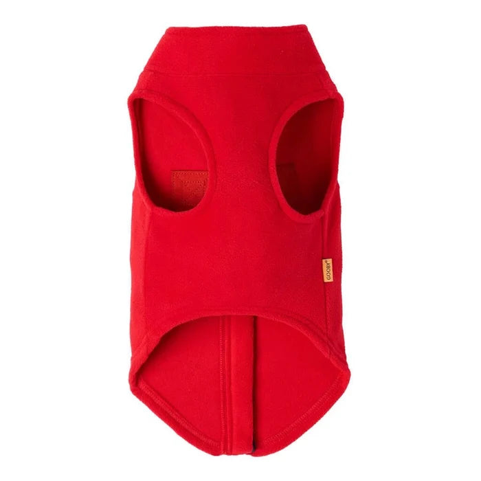 Zip Up Fleece in Red