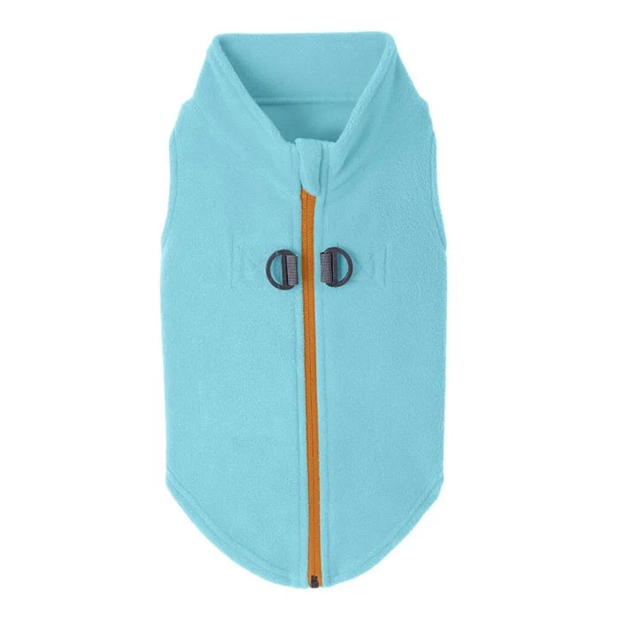 Zip Up Fleece in Turquoise