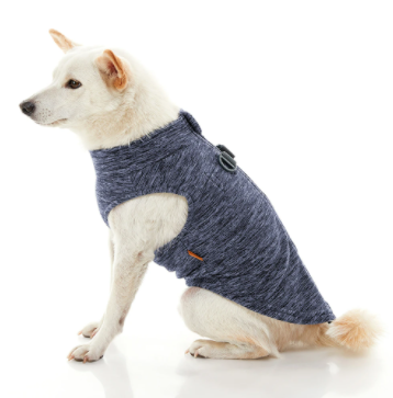 Zip Up Fleece Wash in Gray Wash